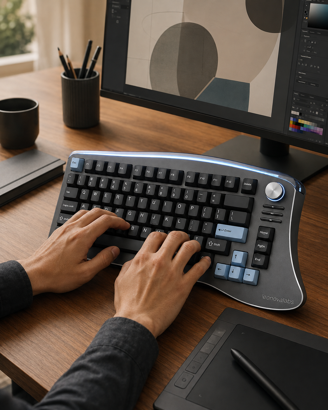 leonovalabs Wavecrest K75 Wireless Mechanical Keyboard