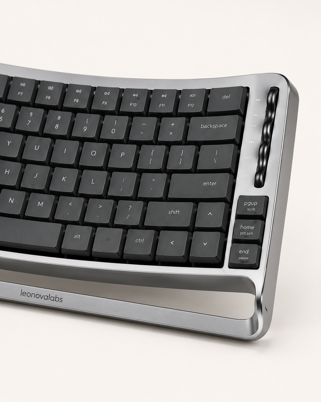 leonovalabs ArcWeave K82 Wireless Mechanical Keyboard with Halo Control Dial
