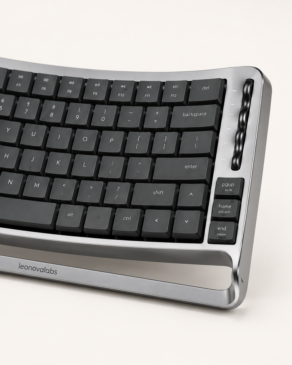 leonovalabs ArcWeave K82 Wireless Mechanical Keyboard with Halo Control Dial