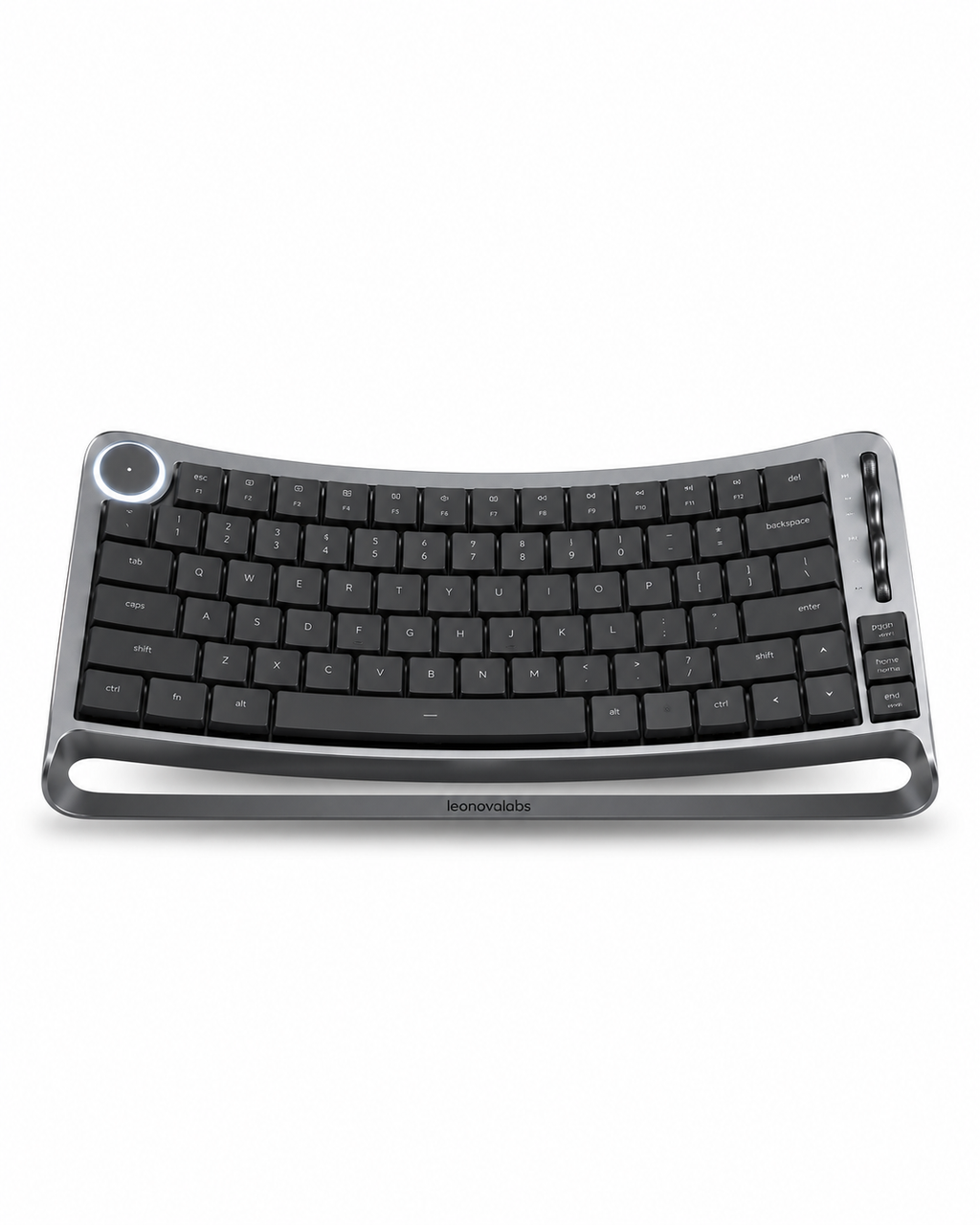 leonovalabs ArcWeave K82 Wireless Mechanical Keyboard with Halo Control Dial