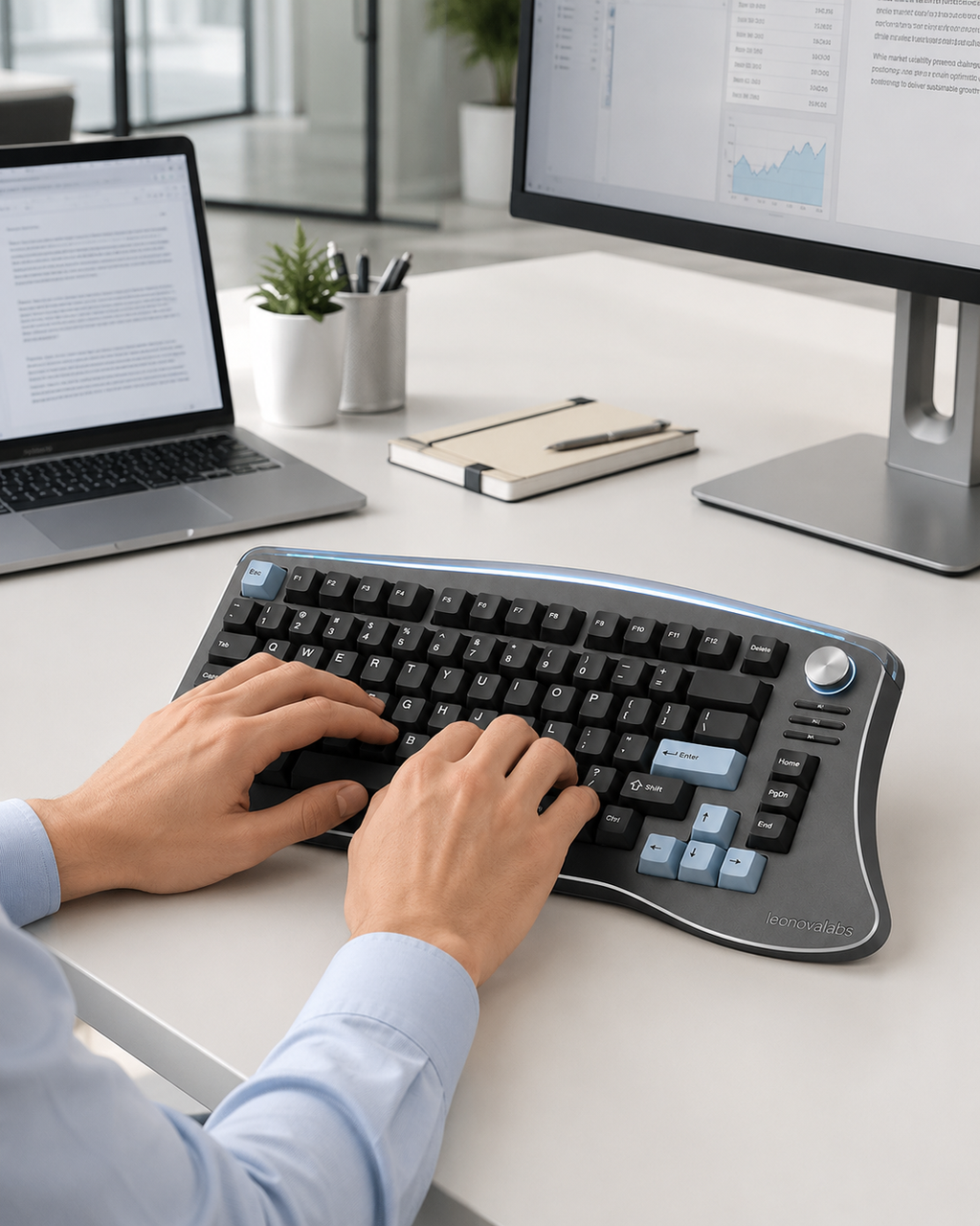 leonovalabs Wavecrest K75 Wireless Mechanical Keyboard