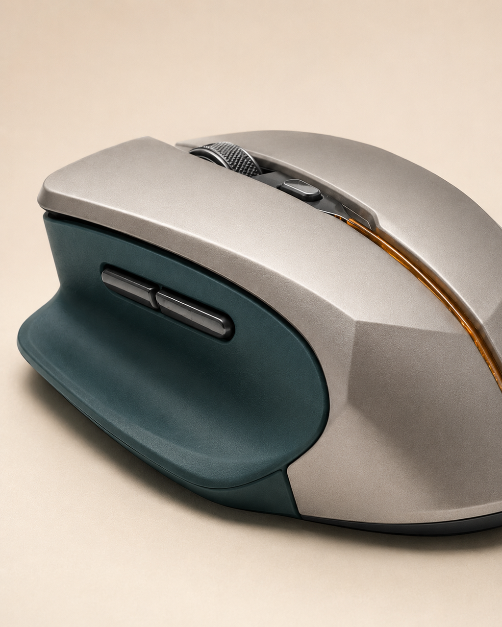 leonovalabs AeroFacet M5 Wireless Ergonomic Mouse with Thumb Support