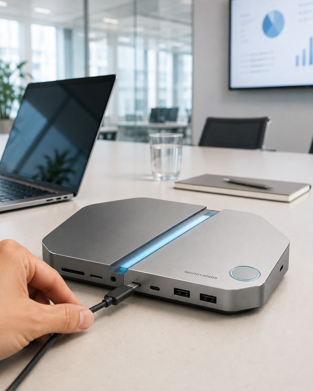 leonovalabs NovaSplit L14 Aluminum USB-C Laptop Docking Station