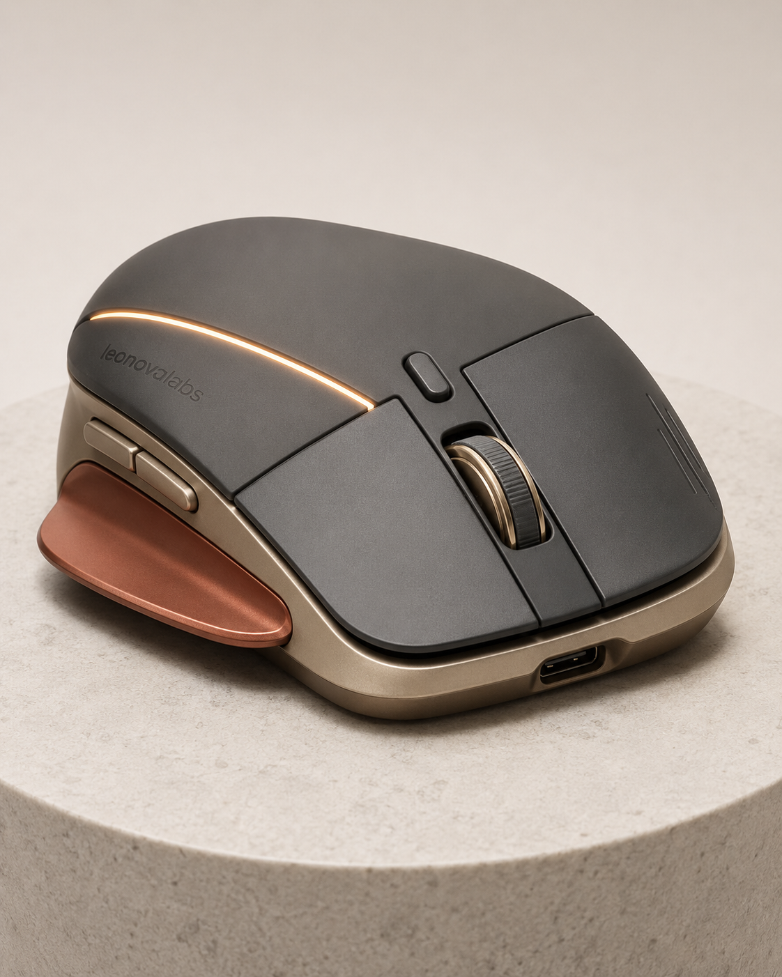 leonovalabs AeriFold M1 Wireless Ergonomic Mouse