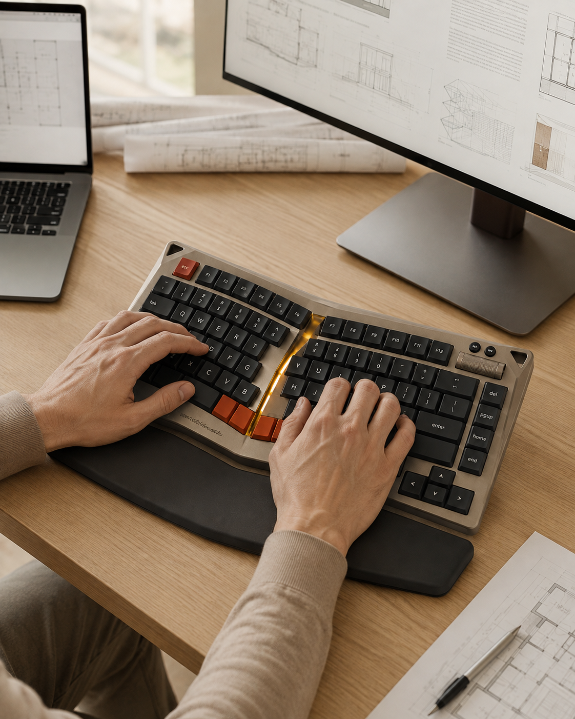 leonovalabs Wavecrest K75 Wireless Mechanical Keyboard