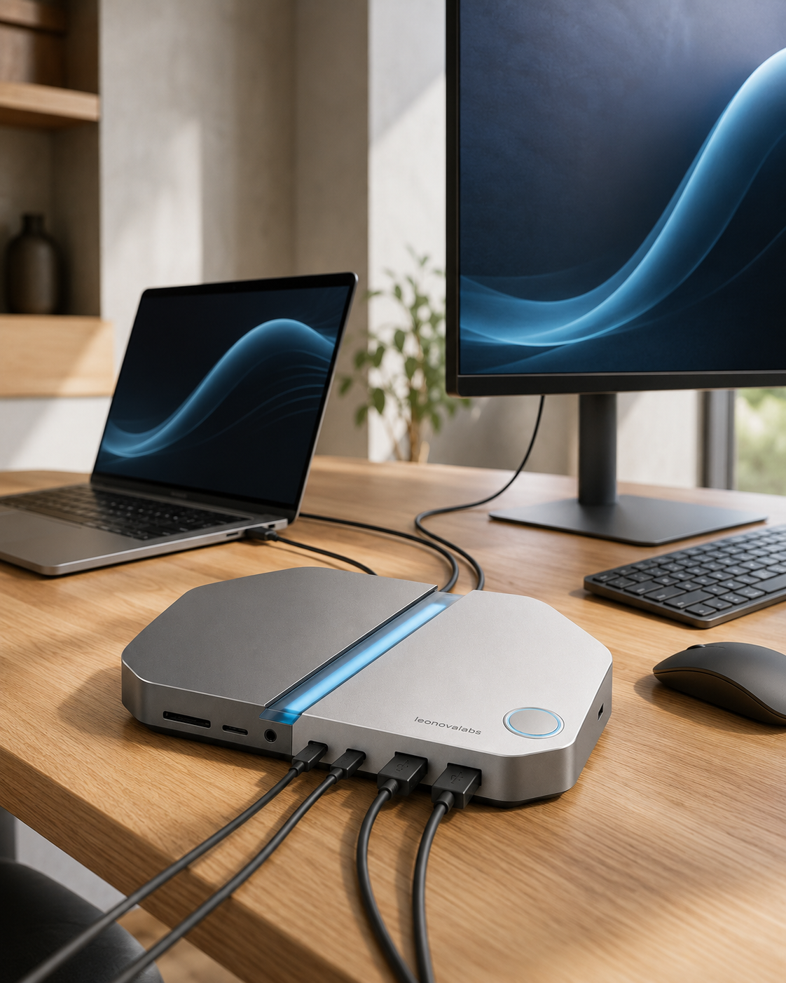 leonovalabs NovaSplit L14 Aluminum USB-C Laptop Docking Station